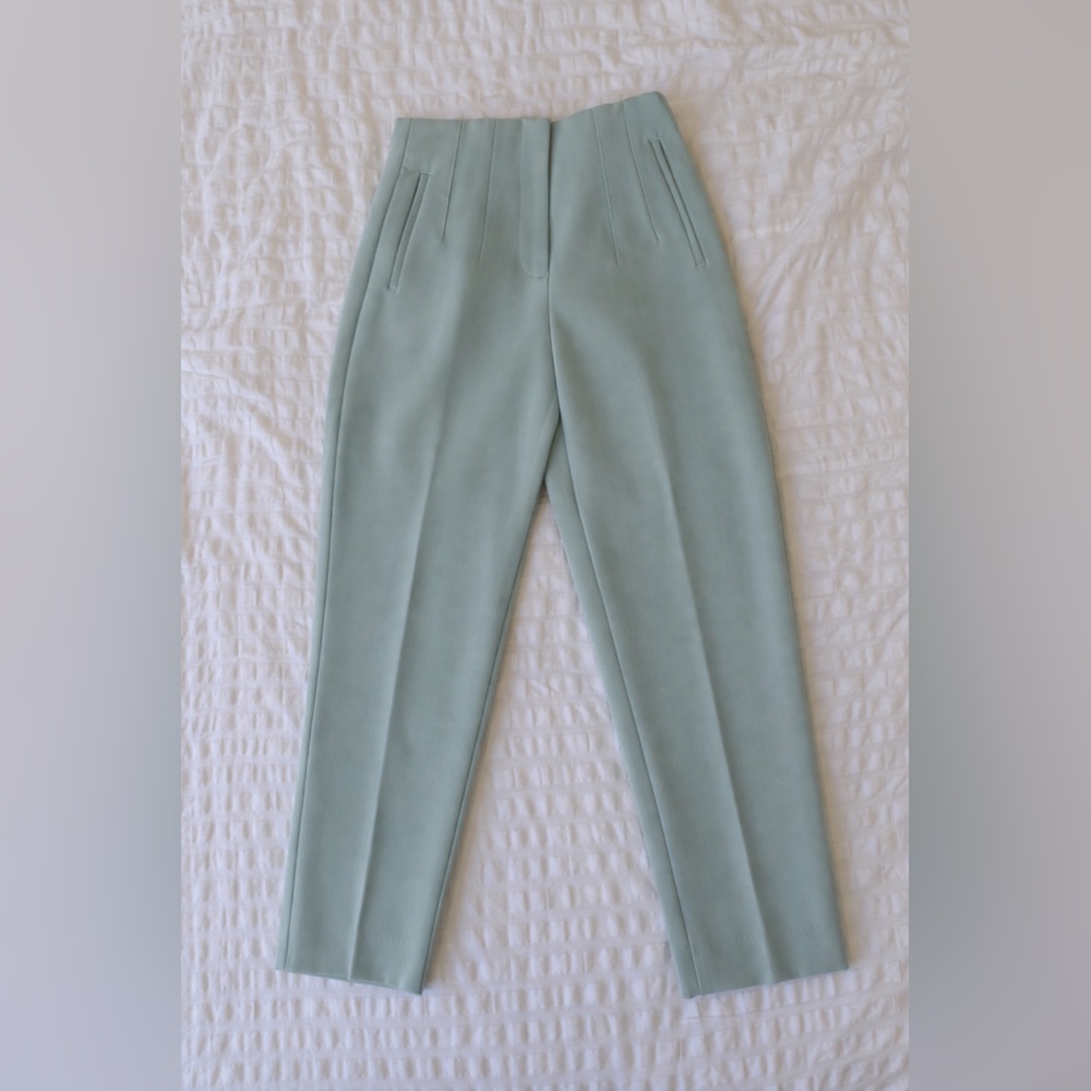 Zara Women's Light Mint Green Joggers